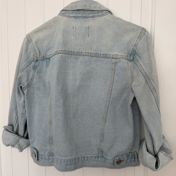 Distressed Light Blue Denim Jacket - Picture 3 of 4